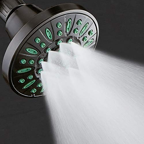 AquaDance Antimicrobial/Anti-Clog High-Pressure 6-setting Shower Head, Microban Nozzle Protection from Growth of Mold