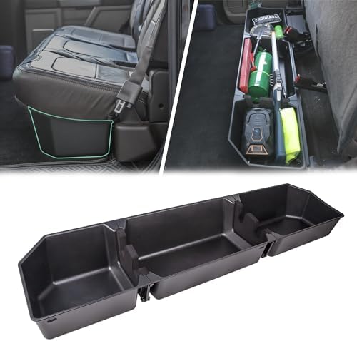 Upgraded Rear Under Seat Storage Box Compatible with 2015-2024 Ford F150 SuperCrew Cab & Crew Cab