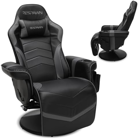 Respawn 900 Gaming Recliner Chair with Footrest, Cup Holder and Swivel