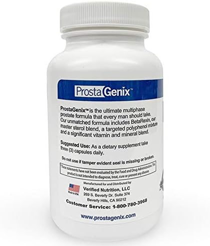 ProstaGenix Multiphase Prostate Supplement Capsule - 3 Bottles - Over 1 Million Sold - End Nighttime Bathroom Trips, Urgency, Frequent Urination.