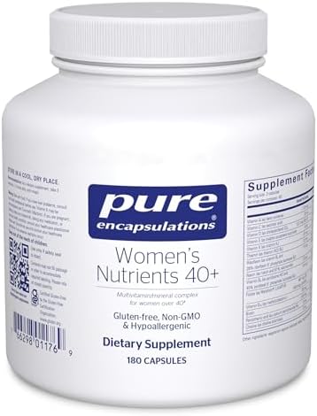 Pure Encapsulations Women's Nutrients 40+ - Multivitamin for Women Over 40 to Support Urinary Tract Health, Breast Cell Health & Eye Integrity* Vitamin C & E - Gluten-Free & Non-GMO - 180 Capsules