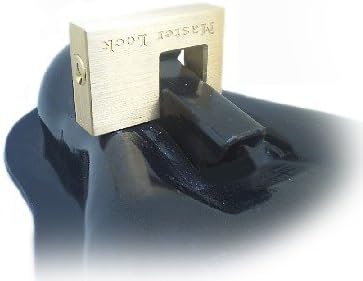 Master Lock 605DAT Shackle 15/16" Length x 7/16" Inner Width, 2" Body Width, Solid Brass Coupler Lock