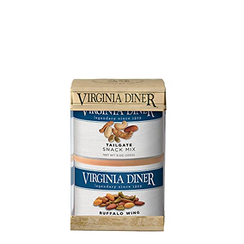 Virginia Diner Virginia Seasoned Triplet Gift Set & Peanut Sampler: Salted, Old Bay, Zatarain's Cajun Peanuts 10 Ounce (Pack of 3)