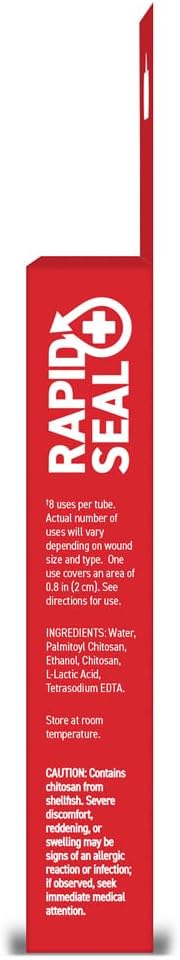 Rapid-Seal Hemostatic Wound Gel, 2 Tube, Stops Bleeding in Seconds