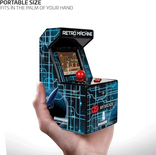 My Arcade Retro Machine Playable Mini Arcade: 200 Retro Style Games Built In, 5.75 Inch Tall, Powered by AA Batteries, 2.5 Inch Color Display, Speaker