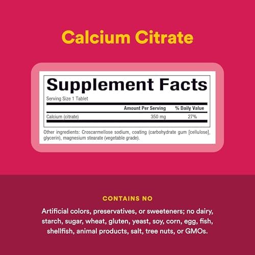 Natural Factors, Calcium Citrate, Helps Maintain Strong Bones and Teeth, 90 tablets (90 servings)