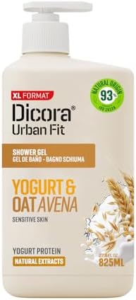 Dicora Urban Fit Shower Gel - Women and Mens Body Wash for All-Day Hydration - Prevents Premature Aging with Vitamin C - Citrus and Peach - 25.4 oz
