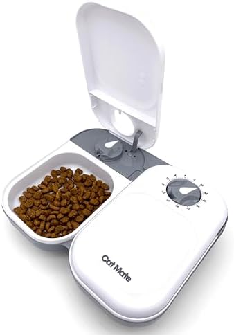 Cat Mate C200 Automatic 2 Meal Pet Feeder with Timer for Cats & Small Dogs