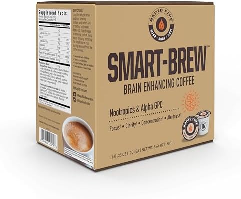 Rapidfire Caramel Macchiato Ketogenic High Performance Keto Coffee Pods, Supports Energy & Metabolism, Weight Management, Single Serve K Cup, Brown, 16 Count