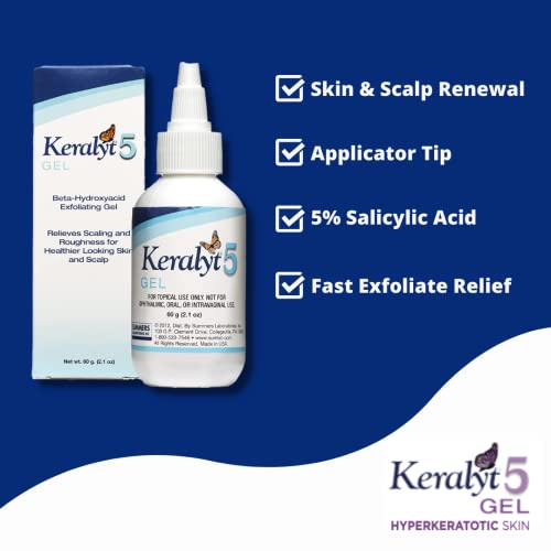 5 Anti-Dandruff Shampoo - Max Strength 5% Salicylic Acid Scalp Build-Up Clearing - Promotes Relief from Dandruff, Psoriasis, Seborrheic Dermatitis, Dryness, and Itchiness, 177 milliliters