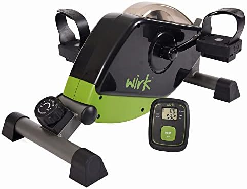 Stamina Wirk Under Desk Exercise Bike - Fitness Bike with Smart Workout App - Mini Elliptical Under Desk Bike for Home Workout