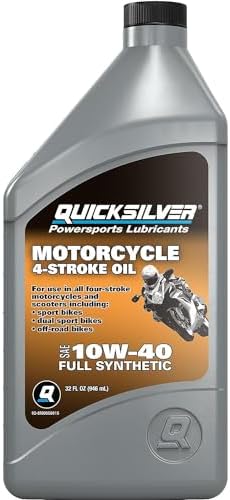 Quicksilver 20W-50 Full Synthetic Motorcycle Oil, 1 Quart