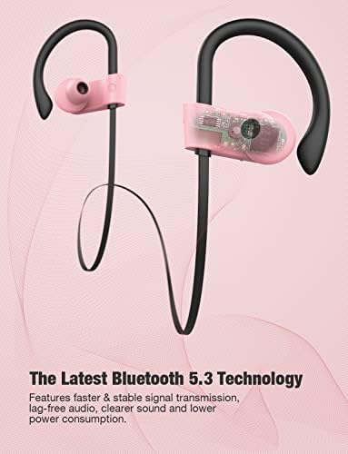 Otium Bluetooth Earbuds Wireless Headphones Bluetooth Headphones, Sports Earbuds, IPX7 Waterproof Stereo Earphones for Gym Running 15 Hours Playtime Sound Isolation Headsets,Black.