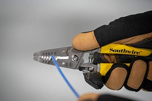 Southwire Electrical Wire Tool Kit - Multipurpose Set for Installation & Repair - Stainless Steel Wire Stripper, Multi-Bit Screwdriver