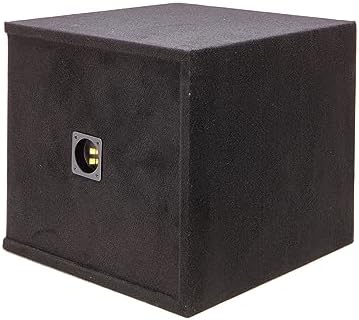 American Sound Connection Car Audio Single 15" Slot Vented Paintable Baffle Stereo Sub Box Enclosure
