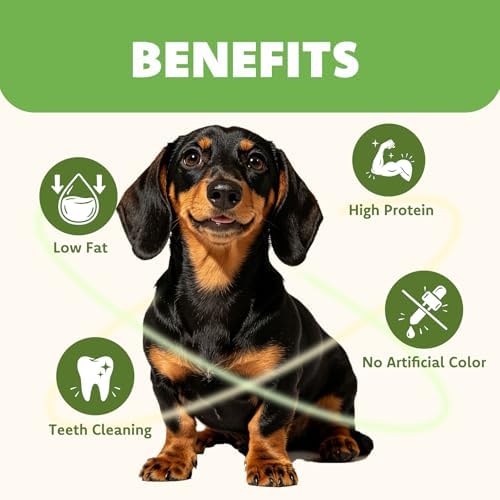 MON2SUN Dog Treats, Chicken Wrapped Triangle Rawhide Sticks, 10.08 oz