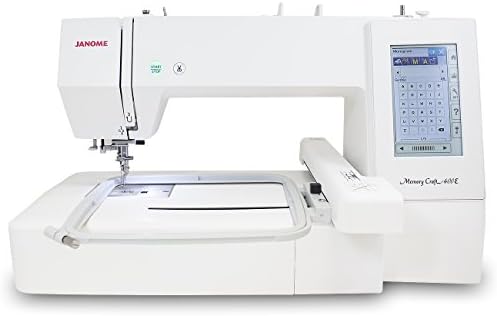 Janome Memory Craft 400E Embroidery Machine with Exclusive Bonus Bundle