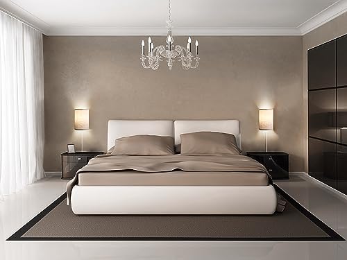 AVV Wall Sconces Set of Two, Wall Lamp Plug in with On/Off Switch, 2700K 4000K 5000K Selectable, Wall Lights for Bedroom, Living Room
