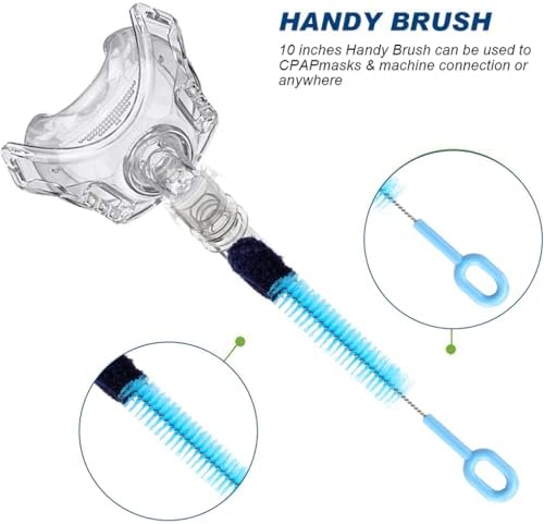 Cpap Tube Cleaning Brush and Handy Brush Flexible Long Stainless Brush (6.27 Feet) and Short Brushes (7.87 Inches) Cpap Tube Clean Brush Cpap Hose