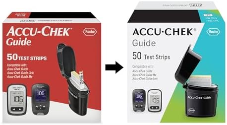 Accu-Chek Guide Glucose Test Strips, Pack of 50 | Diabetic Blood Sugar Testing
