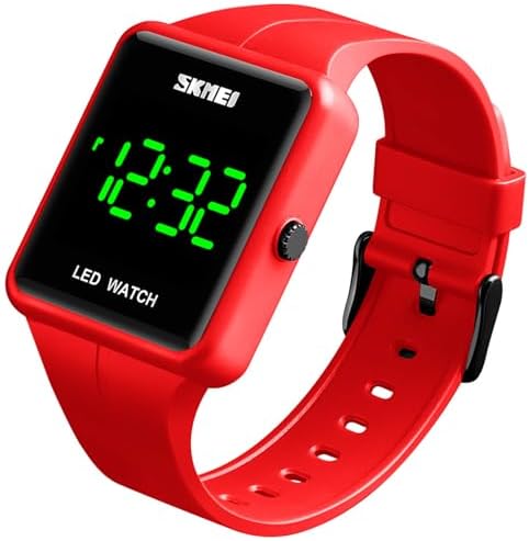 Gosasa Large Face LED Digital Watch Date Time 3Bar Waterproof Wristwatch Men Women Sports Watches