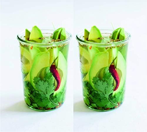 WECK Canning Jars 742 Mold Jars made of Transparent Glass - Eco-Friendly Canning Jar - Storage for Food