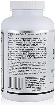 Synovera - Joint Support Complex with Turmeric Extract & Collagen - Mobility & Flexibility - Healthy Joints, Tendon, Ligament