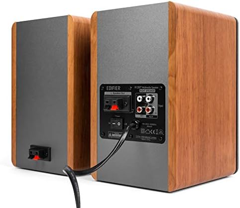 Edifier R1280T Powered Bookshelf Speakers - 2.0 Active Near Field Studio Monitor Speaker - Wooden Enclosure - 42 Watts RMS Power