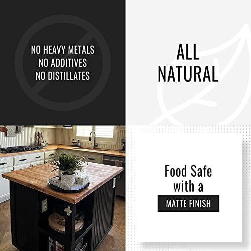 Real Milk Paint, Pure Tung Oil for Wood Finishing, Cutting Boards, Outdoor Furniture, Butcher Blocks, Wood Flooring, Food Grade, Waterproof, 16 oz