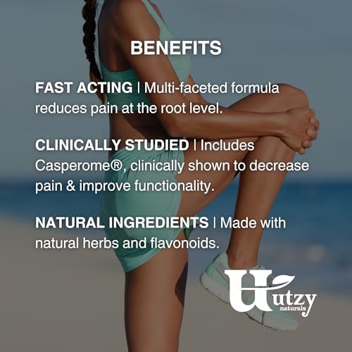 Boswellia Phytosome 250 mg with Casperome, Plus Ginger 400 mg, Devil's Claw & Rosemary AquaROX, Joint Comfort & Healthy Inflammation Response