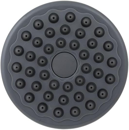 Aquabliss TurboSpa High-Pressure Shower Head - Chrome | 3-inch high-pressure shower head with 42-nozzle wide spray and flow restrictor. Twist-on