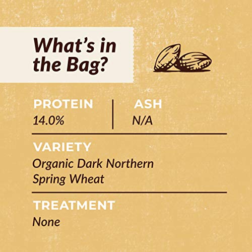 100% Organic Hard Red Spring Wheat Berries- 25 lbs