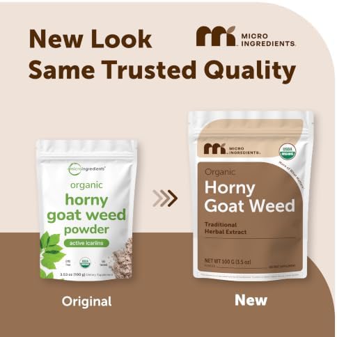 Micro Ingredients Organic Horny Goat Weed Powder for Men and Women
