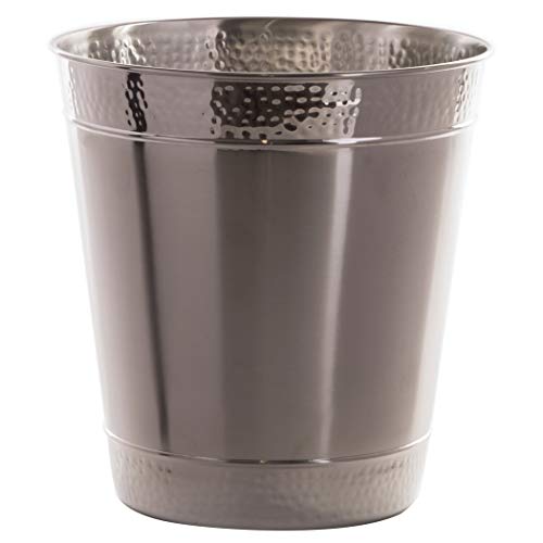 BINO Metal Waste Basket for Home, Office, Bathroom, Dorm, Kitchen and More | Trash Can Bin for Bedroom | Desk Trash Can | Home Essentials