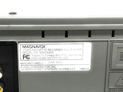 Magnavox MWD2205 DVD/VCR Combination Player