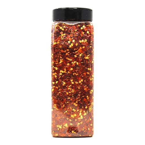 Badia Crushed Red Pepper, 12 oz – Dried and Crushed Red Chili Flakes for Cooking, Seasoning, and Topping