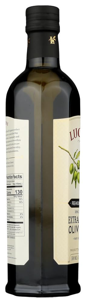 Lucini Extra Virgin Olive Oil, Premium Select, 17-Ounce, Glass Bottle