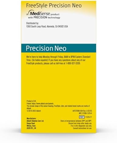 Freestyle Precision Neo Blood Glucose Test Strips, 50 Strips