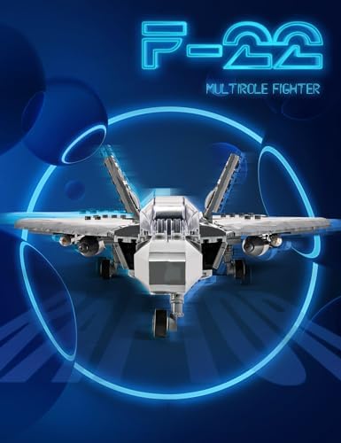 SEMKY Military Series F-22 Raptor Fighter Jet Air Force Building Block Set (626 Pieces) -Building and Military Toys Gifts for Kid and Adult