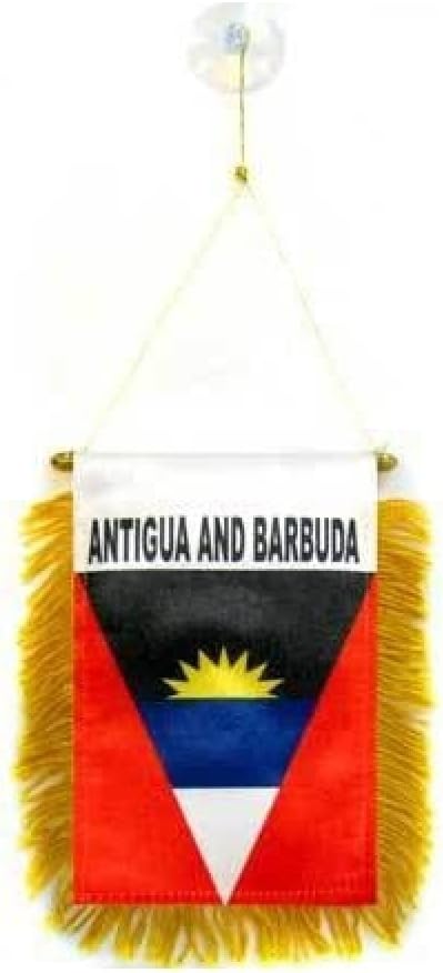 AZ FLAG Nicaragua Pennant 4x6 in 100D Polyester Suction Cup | Outdoor use Nicaraguan 15x10 cm triangular pennant stitched edges and reinforced finish