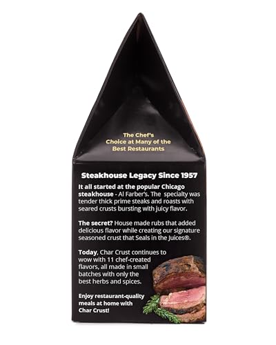 Char Crust Dry-Rub Seasoning, Rotisserie Roast, for Chicken, Prime Rib, Roasts and Potatoes, 4-Ounce (Pack of 1)