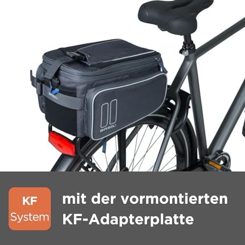Basil Sport Design MIK Trunk Bag, Graphite, 7-15 Litre
