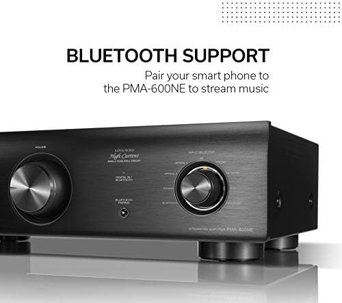 Denon PMA-600NE Bluetooth Stereo Amplifier, 2 Channel Amplifier Home Audio