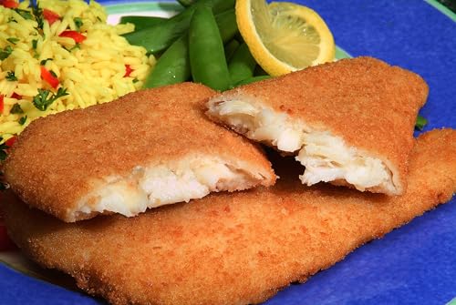 New Wave Kaptains Ketch Breaded Flounder Fillet, 4 to 5 Ounce -- 18 per case.