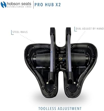 Hobson Pro Hub X2 Saddle – Ultimate Long-Distance Comfort with Magnesium Alloy, Gel Foam Padding