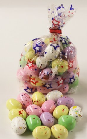 Scott's Cakes Speckled Chocolate Malted Eggs in a 1 Pound Bunny Hop Bag
