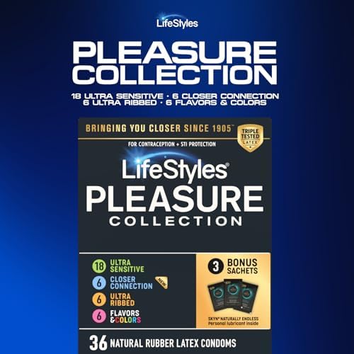 LifeStyles Ultra Sensitive Natural Feeling Lubricated Latex Condoms, 40 Count