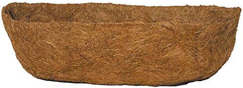 Bosmere F919 Pre-Formed Coco Liner with Soil Moist – 30-Inch Replacement Liner for Window Boxes & Hanging Baskets