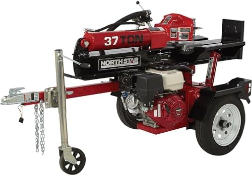 NorthStar Deluxe Horizontal/Vertical Log Splitter - 37-Ton Ram Force, 389cc Honda GX390 Engine