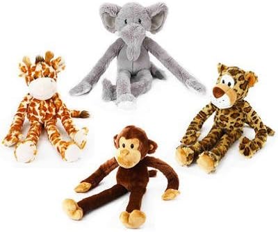 Multipet 22" Swing Safari Dog Chew Toys (3 Pack)